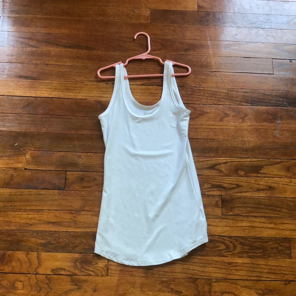 Silky white tank top